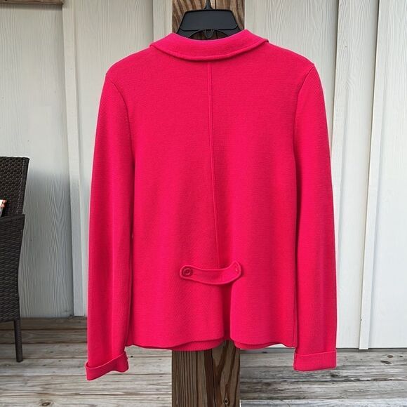 Talbots Hot pink/Melon Colored Button up Jacket with front pockets (LIKE NEW!) - Picture 3 of 11